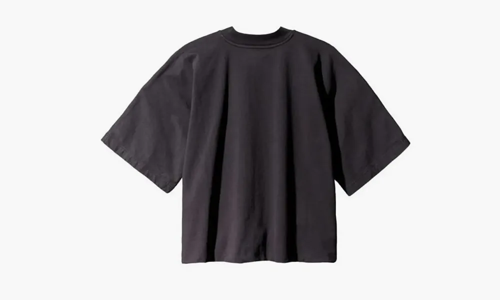 Yeezy X GAP X Balenciaga Logo No Seam Tee Black