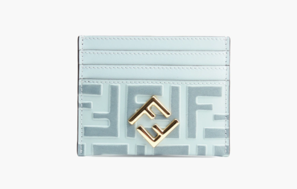 Fendi Diamonds Card Case Blue 