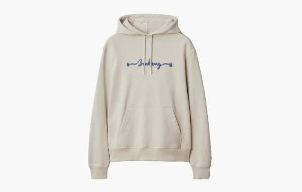 Burberry Knot Logo Cotton Hoodie Sail  Burberry Knot Logo Cotton Hoodie Sail