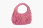 Miu Miu Wander Matelasse Nappa Leather Mini Hobo Bag "Begonia Pink" 