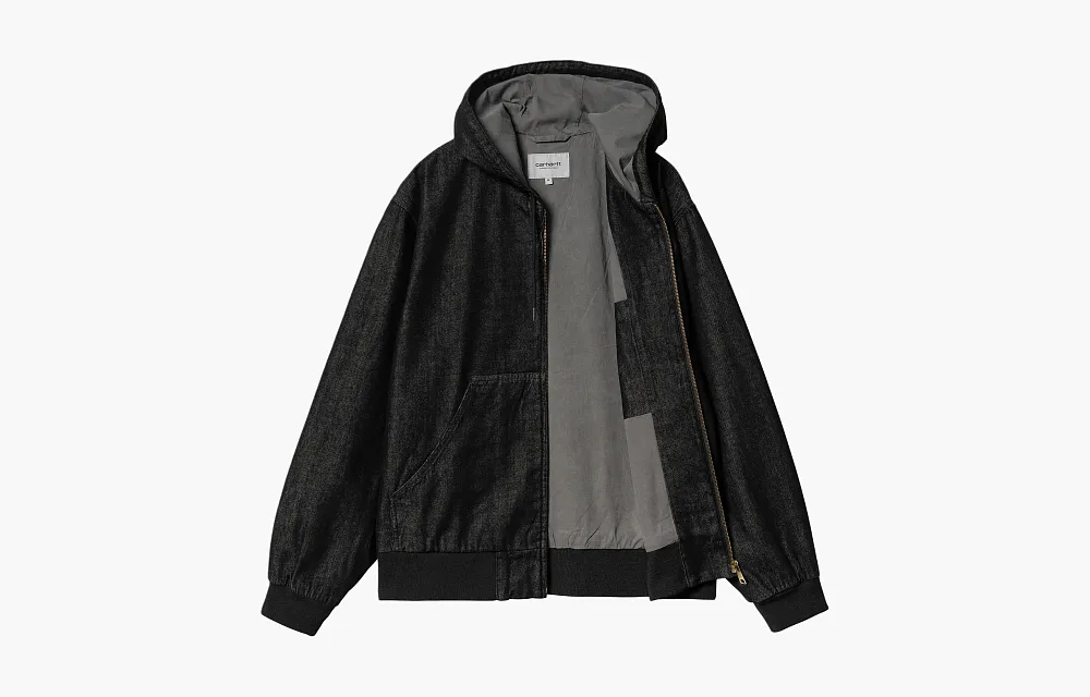 Carhartt WIP OG Active Hooded Jacket Black Aged Canvas