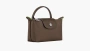 Longchamp Le Pliage Green Handle Pouch Terra 