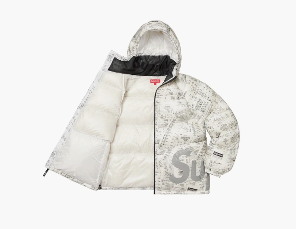 Supreme Hooded Down Jacket Receipts  Supreme Hooded Down Jacket Receipts