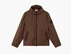Stone Island Crinkle Reps NY Hooded Jacket Umber