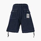 C.P. Company Logo Patch On The Back Shorts Denim