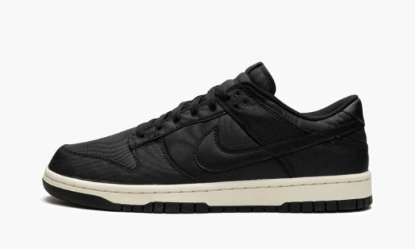 Nike Dunk Low Retro PRM Black Canvas 