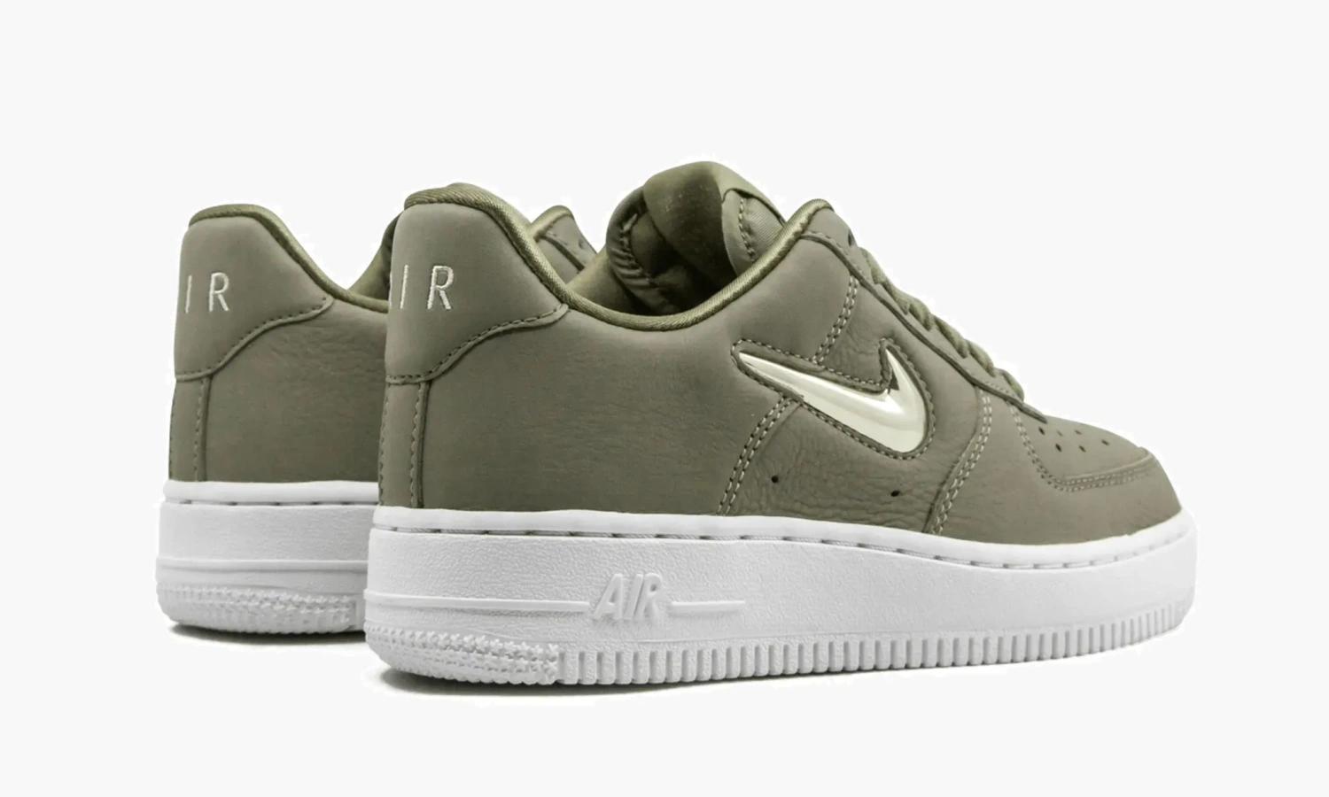 Air Force 1 07 PREMIUM LX MNS WMNS "Premium Leather Jewel Swoosh - Olive" 