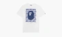 Bape Logo Monogram Tee White/Navy 