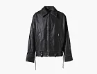Enfants Riches Déprimés Pianist Distressed Leather Jacket Black