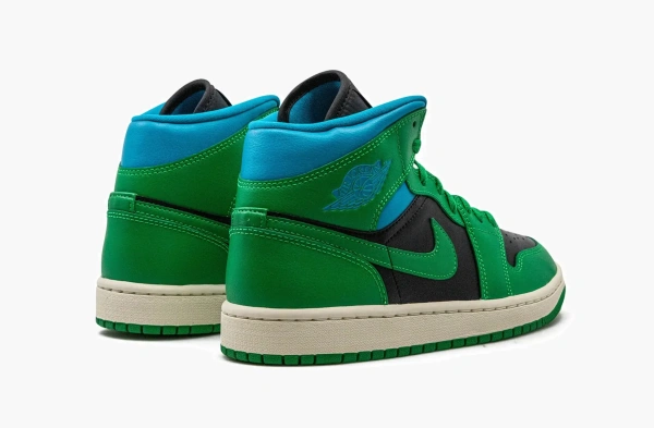 Air Jordan 1 Mid WMNS Lucky Green Aquatone 