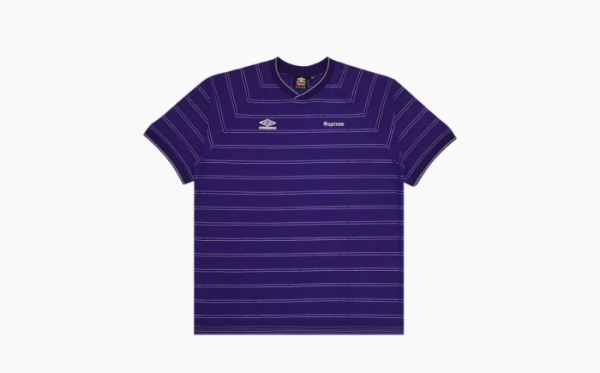 Supreme x Umbro Stripe Soccer Jersey Purple 