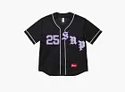 Supreme Old English Baseball Jersey Black