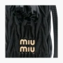 Miu Miu Matelassé nappa leather micro bag "Black" 