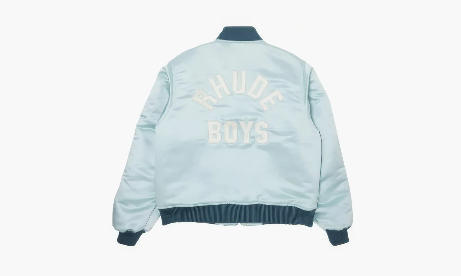RHUDE Boys 02 Satin Bomber mint Cream 