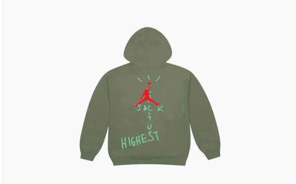 Travis Scott Jordan Cactus Jack Highest Hoodie Olive  Travis Scott Jordan Cactus Jack Highest Hoodie Olive