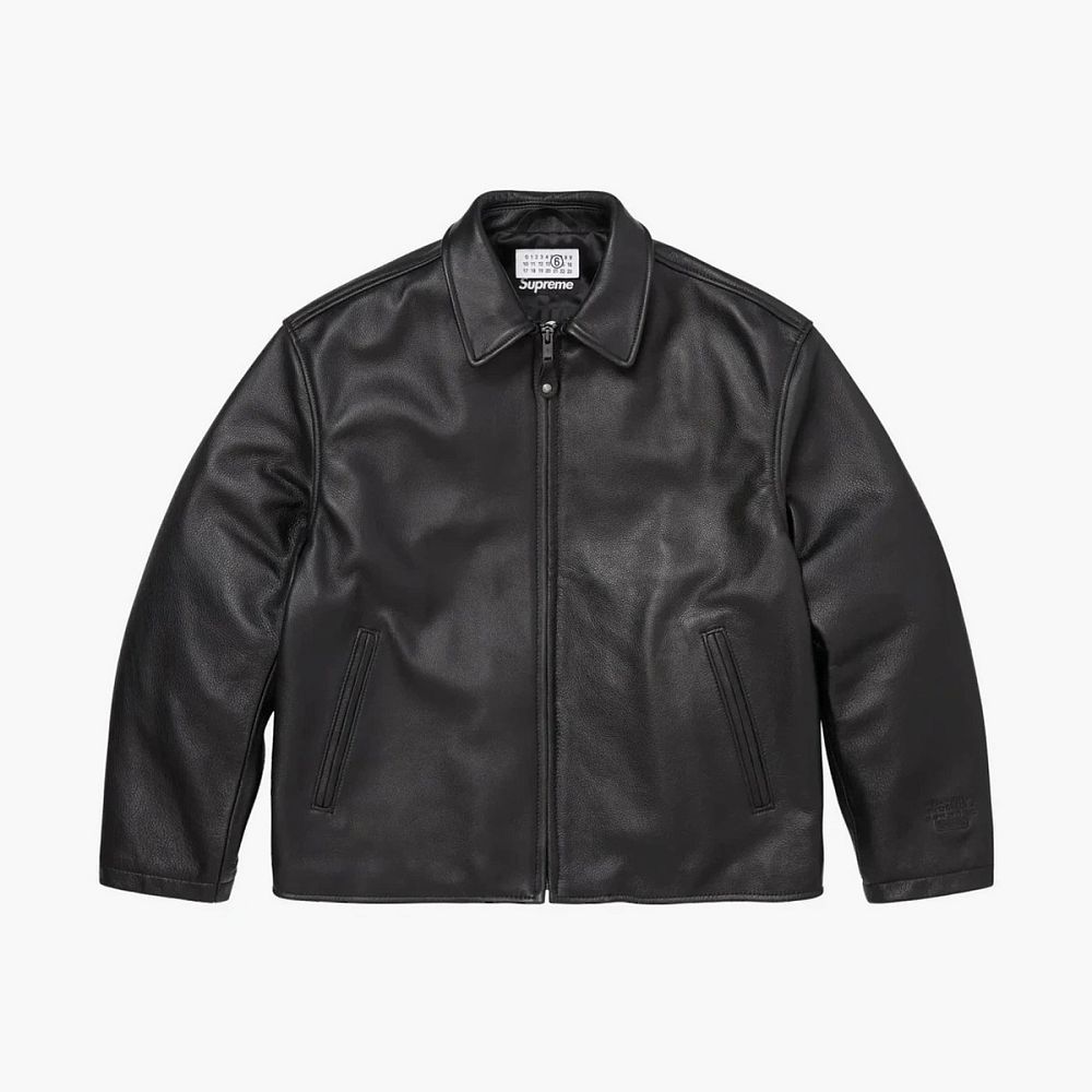 Supreme x MM6 Maison Margiela/Schott Eagle Leather Jacket Black