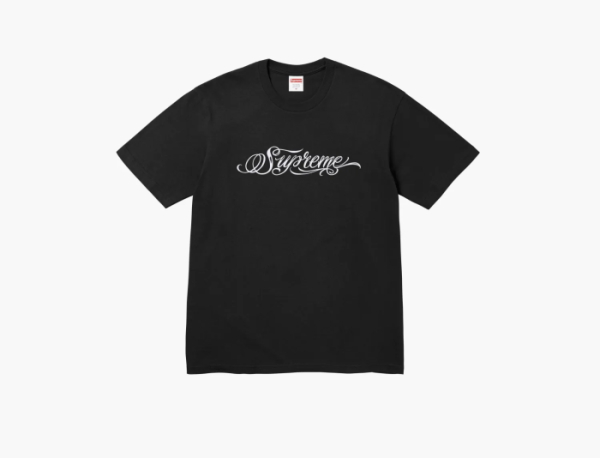 Supreme Script Tee Black 