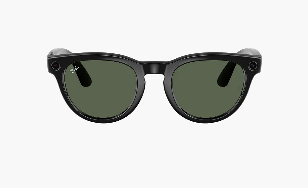 Ray-Ban Meta Headliner Sunglasses Black G-15 Green