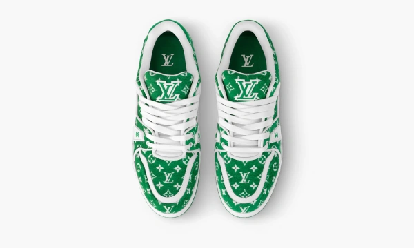 Louis Vuitton Trainer Green Monogram Textile 