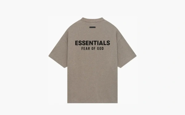 Fear of God Essentials Jersey Crewneck Tee Heather Grey  Fear of God Essentials Jersey Crewneck Tee Heather Grey