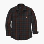 Carhartt 106356 Loose Fit Heavyweight Flannel Long-Sleeve Plaid Shirt Loose Fit 