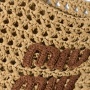 Miu Miu Woven Fabric Hobo Shoulder Bag "Beige Cognac" 