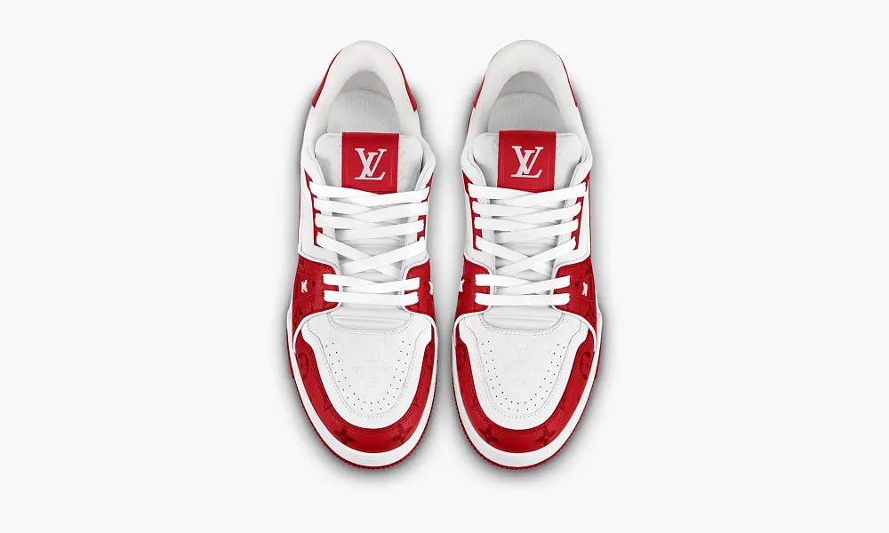 Louis Vuitton Trainer Signature Red White