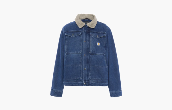 Carhartt 0J6323 DENIM SHERPA-LINED JACKET 2 RELAXED FIT Beech 