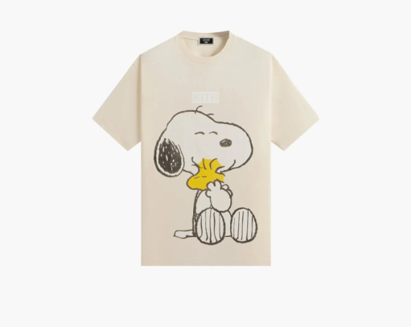 Kith For Peanuts Hug Vintage Tee Sandrift 
