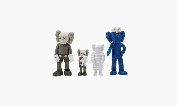 Kaws Family Vinyl Figures Brown Blue White 