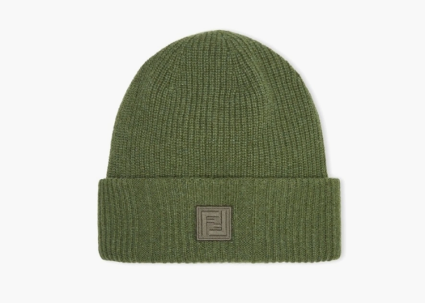 Fendi Wool Blend Beanie Green 
