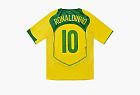 Nike Total 90 Brazil Ronaldinho 2004 Reissue Jersey Opti Yellow Apple Green