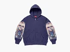 Supreme Michael Jackson Dangerous Zip Up Hooded Sweatshirt Washed Navy