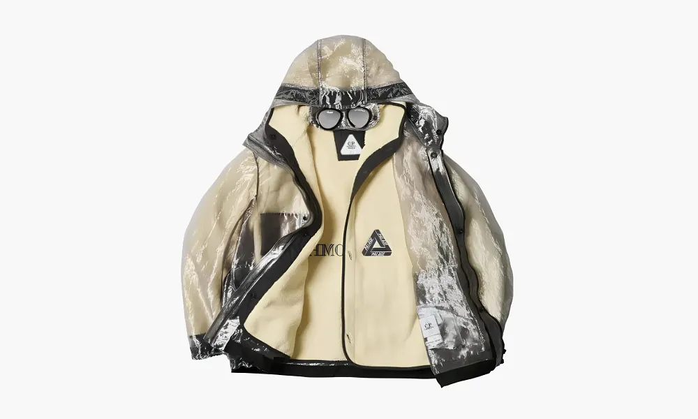 PALACE X C.P. Company Klear Achronic Anorak Silver