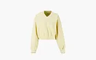 Sporty & Rich Usa Health Club V-Neck Sweatshirt WMNS Almond/White Geel