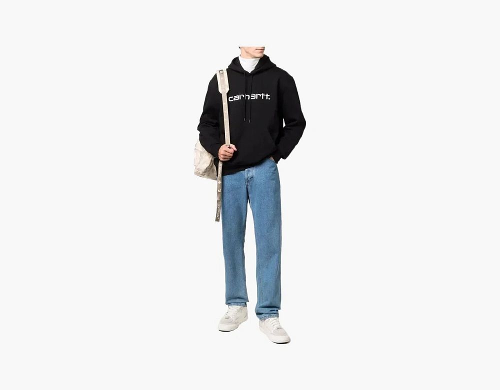 Carhartt WIP Script Logo Hooded Sweatshirt Black