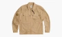 PALACE X C.P. Company Washed Cotton Shirt Jacket Stone 