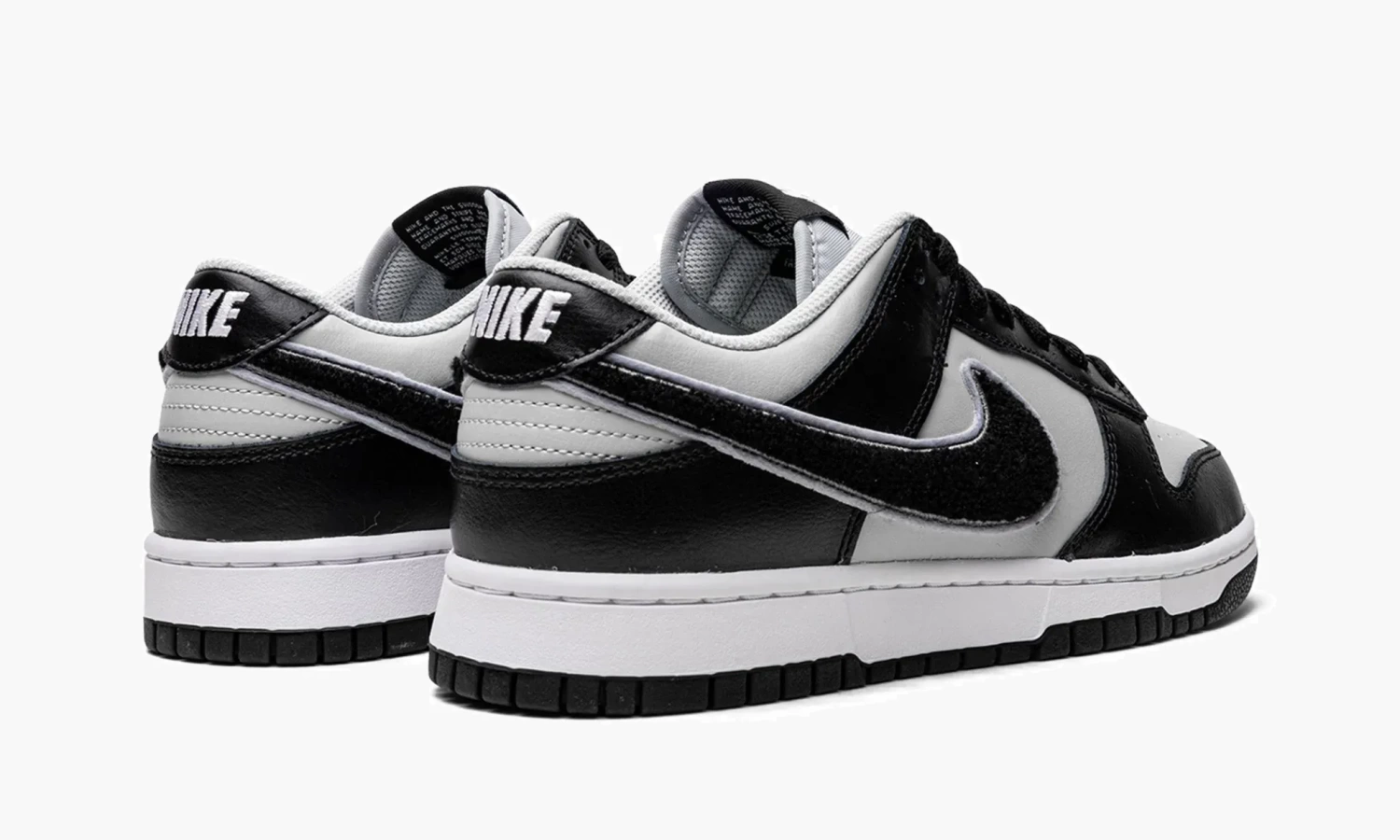 Nike Dunk Low "Chenille Swoosh Black Grey" 