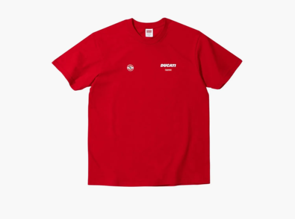 Supreme x Ducati Logo Tee Red 