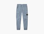 Stone Island Stretch Organic Cotton Twill Cargo Trousers Avio Blue