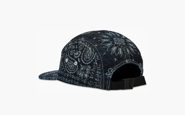 Supreme Bandana Jacquard Denim Camp Cap Indigo  Supreme Bandana Jacquard Denim Camp Cap Indigo