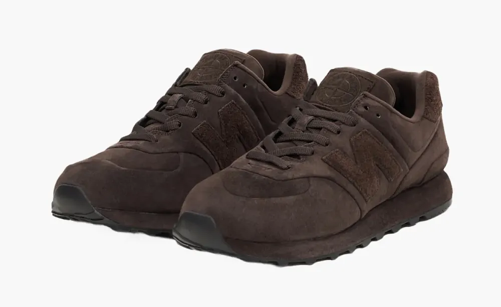 New Balance 574 Legacy x Stone Island Ghost Dark Brown