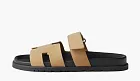 Hermes Chypre Slide Slippers Men Brown