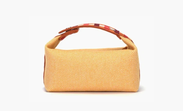 HERMES Bride a Brac Wool Storage Bags Light Yellow 