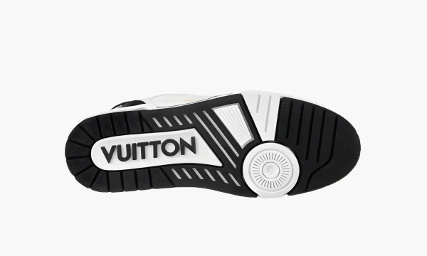 Louis Vuitton Trainer Low velcro Strap - Black Monogram Denim 