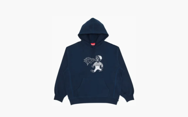 Supreme x Homerun Hooded Sweatshirt Navy 