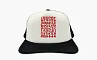 Chrome Hearts Eyechart Trucker Hat Black/White/Red