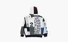 Supreme Patchwork Zip Up Hooded Sweatshirt Navy