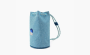 HERMES Canvas Clutch Canvas Bag "Blue" 