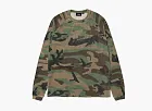 Stussy Raglan Thermal Long-Sleeve Crew Woodland Camo 